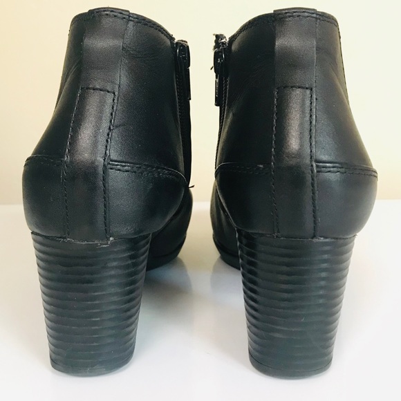 Clarks Mascarpone Bay  LEATHER Ankle Boots 8W - Picture 6 of 8